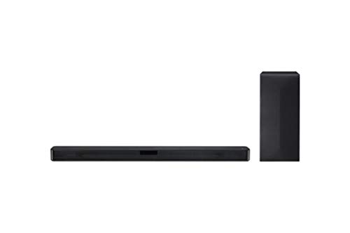 LG SN4 - Barra de Sonido (2.1 con 300 W de Potencia, DTS Virtual:X, subwoofer inalámbrico, Multi Bluetooth 4.0, HDMI, USB y Entrada óptica), Negro