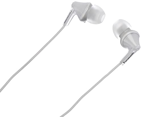 Panasonic RP-HJE125E-W Auriculares Boton con Cable In-Ear (Headphone Sonido Estéreo para Móvil, MP3/MP4, Diseño de Ajuste Cómodo, Imán Neodimio 9mm, Presión de sonido de 97 dB) Color Blanco