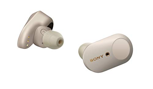 Sony WF1000XM3 - Auriculares inalámbricos Noise Cancelling (True Wireless, Bluetooth, compatible con Alexa y Google Assistant, hasta 32 h de batería, óptimo para trabajar sin ruido y viaje), plata