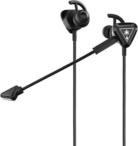Turtle Beach Auriculares para juego Battle Buds, Nintendo Switch, Xbox One, PS4, PS5, Negro/Plata