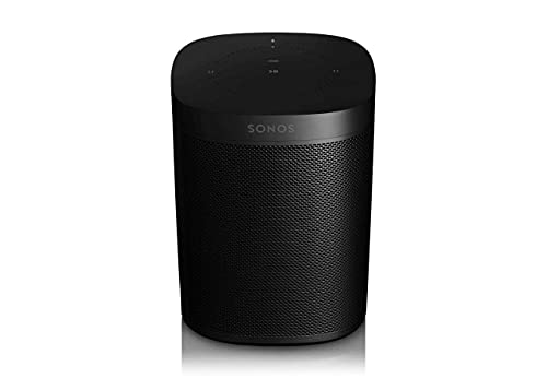 Sonos | One Altavoz Inteligente Inalámbrico, Conexión Red WiFi, Control por Voz, Asistente Amazon Alexa y Google Home, Compatible Dispositivos iOS AirPlay 2, App, Negro