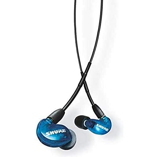 Shure AONIC 215 Auriculares de Aislamiento de Sonido con Cable, Controlador único, Ajuste Interno, Compatible con Dispositivos Apple y Android - Azul