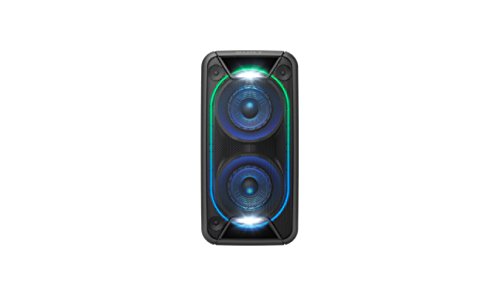 Sony GTK-XB90 - Sistema de Audio en casa (Bluetooth, NFC, High Power, batería integrada, Efectos de luz, Wireless Party Chain, DVD, posición Vertical y Horizontal) Negro