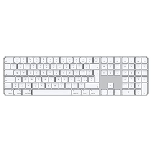 Apple Magic Keyboard con Touch ID y Teclado numérico (para Mac con Chip de Apple) - Inglés Estadounidense - Plata