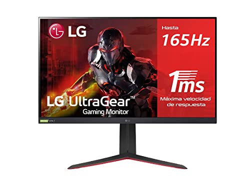 LG UltraGear 32GP850-B - Monitor gaming de 32' WQHD (‎2560x1440, Panel NanoIPS, 16:9, HDMI, DisplayPort, 1ms, 165Hz, 1000:1, 350nit, DCI-P3 98%), Negro
