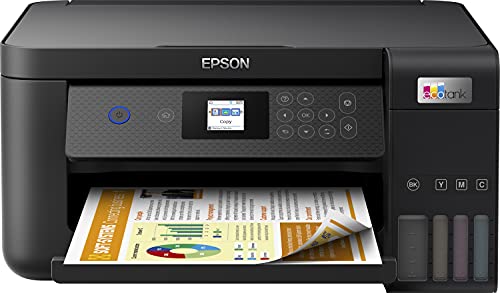 Epson EcoTank ET-2850 | Impresora Wifi A4 Multifunción , Impresión Doble Cara Automática (Dúplex) y Pantalla LCD | 3en1: Impresión, Copiadora, Escáner | Mobile Printing