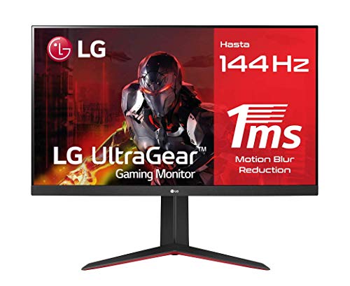 LG UltraGear 32GN650B-AEU - Monitor gaming de 32' QHD (2560x1440, Panel VA, HDMI x2, Display Port x1, 16:9, 350 cd/m², 3000:1, 144Hz (O/C 165Hz), 5ms (MBR 1ms), AMD Freesync Premium, HDR10), Negro