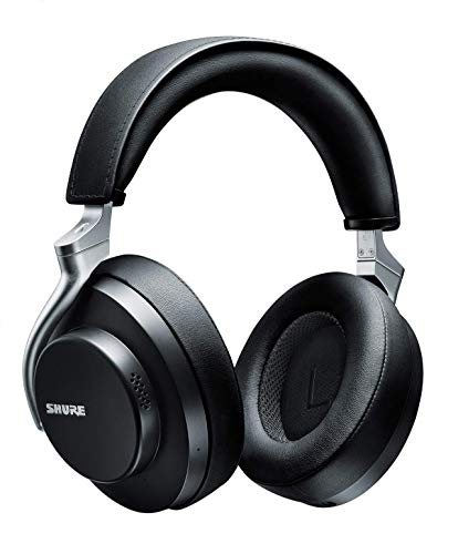 SHURE AONIC 50 - Auriculares inalámbricos y con cancelación de ruido, calidad de estudio, Bluetooth 5, ajuste seguro sobre la oreja, 20 horas de batería, fácil de utilizar, Negro