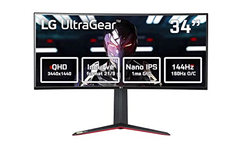 LG UltraGear 34GN850-B - Monitor 34 pulgadas gaming UltraWide, 144Hz, 1 ms, 1000:1, 400nit, DCI-P3 98%, 21:9, HDMI, DisplayPort