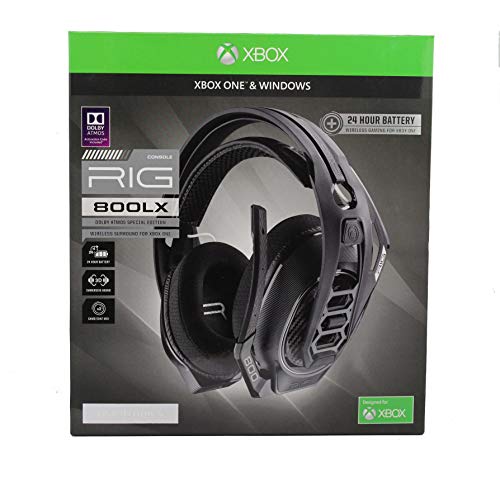 Plantronics RIG 800LX - Auriculares de diadema inalámbricos para Xbox One con código de activación Dolby Atmos prepagado incluido