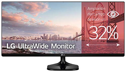 LG 25UM58-P - Monitor 25 pulgadas UltraWide, Panel IPS, 5 ms, 75Hz, 1000:1, 250nit, sRGB 99%, 21:9, HDMI, Color Negro