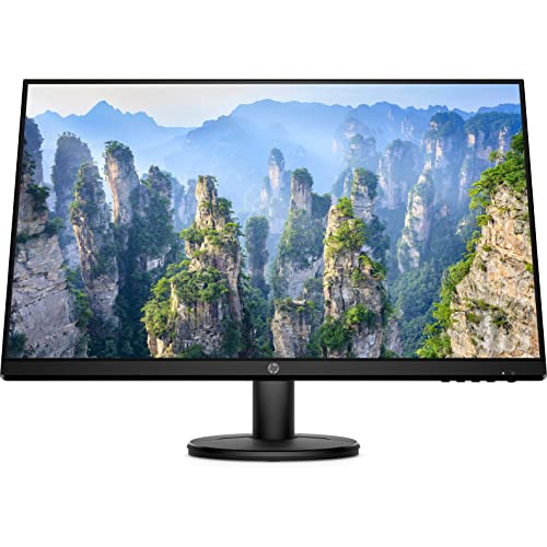 HP V27e – Monitor de 27” Full HD (1920 x 1080, 60Hz, 5ms, IPS LED; 16:9, HDMI, VGA, Antirreflejo, Low Blue Light, Inclinación Ajustable) Negro